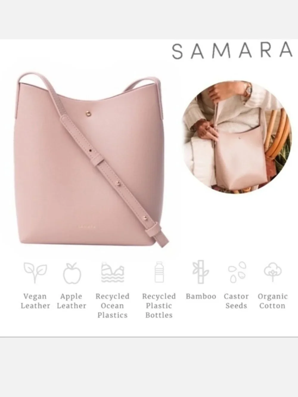 SAMARA Shoulder Bag Peony - Picture 1 of 10